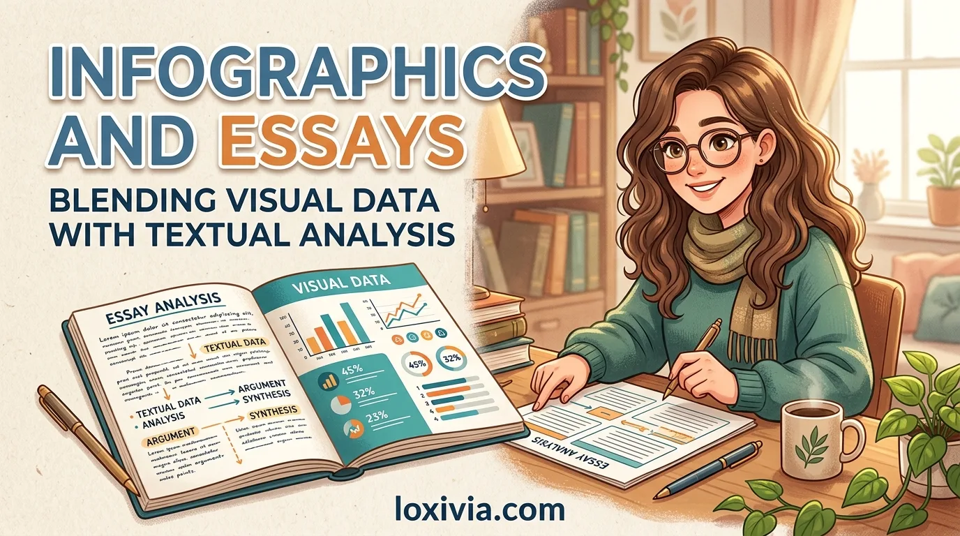 Infographics and Essays: Blending Visual Data with Textual Analysis